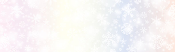 圣诞横贯无缝的横幅上飘着层层雪花图片下载