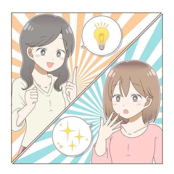 漫画风格的演讲气球和两个女人图片下载