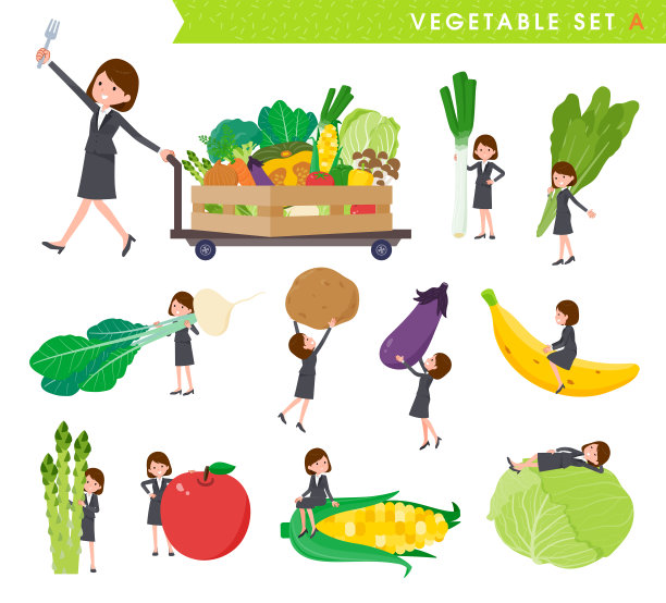 扁平型商业女性图片下载