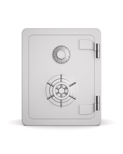 安全的白色背景。孤立的3 d演示图片下载