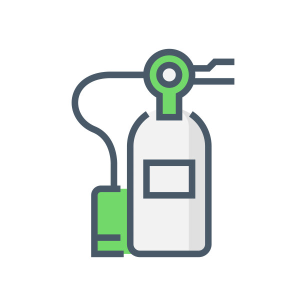灭火器矢量图标，64x64像素完美和可编辑的笔触。图片下载
