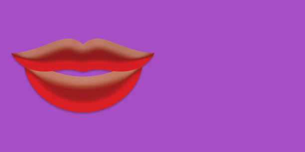 红色的嘴唇。图片下载