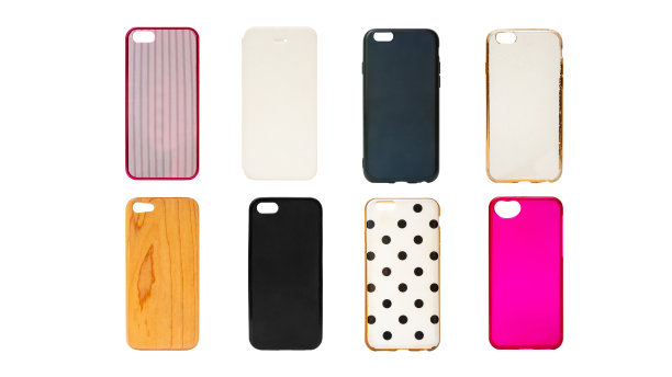 一套彩色塑料和硅胶后盖的手机。智能手机保护套的选择图片下载