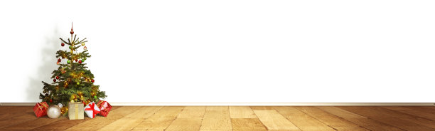 冬季背景设计理念与圣诞树图片下载