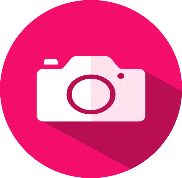 相机图标平面风格的相机符号为您的网络图片下载