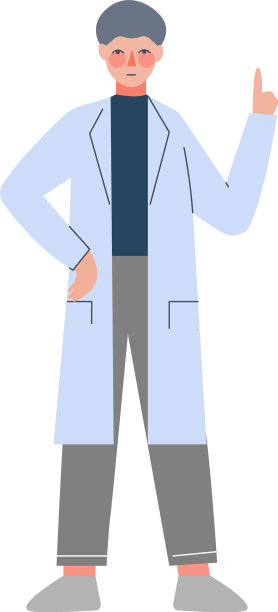 科学家或医生角色白大褂的人图片下载