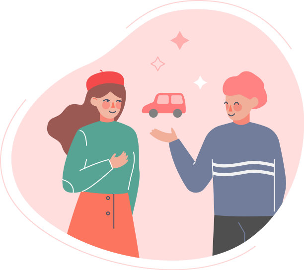 家庭夫妇梦想未来的汽车金融图片下载