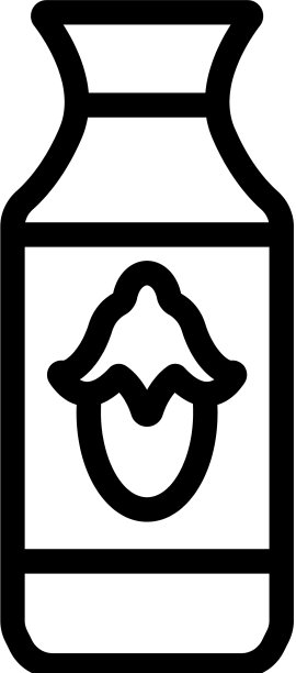 荷荷巴糖浆瓶图标轮廓图片下载