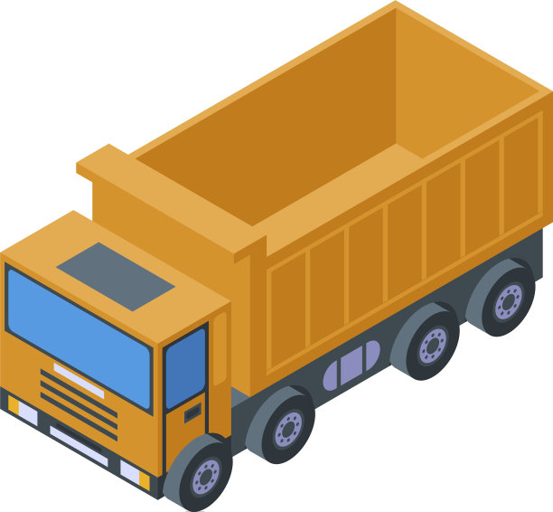 商业倾卸图标等距风格图片下载