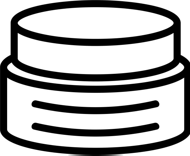 反脂肪霜容器图标轮廓图片下载