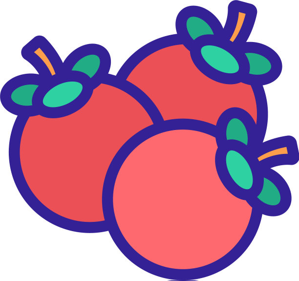 山竹果堆图标轮廓图片下载