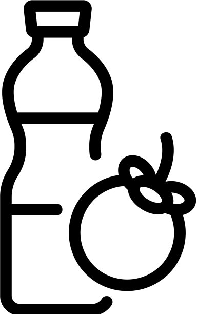 山竹新鲜饮料瓶图标图片下载