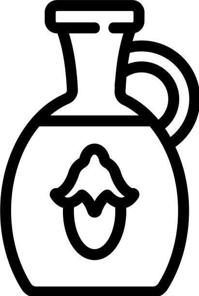 荷荷巴液体瓶的图标轮廓图片下载