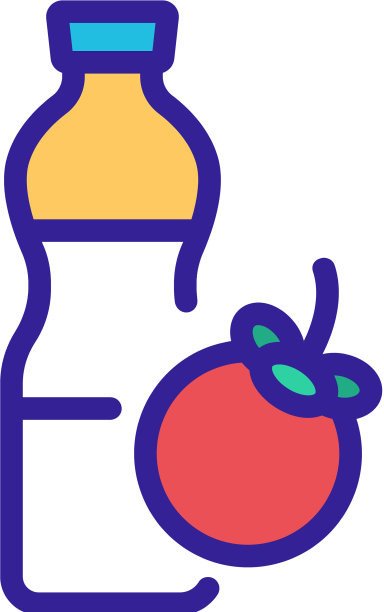 山竹新鲜饮料瓶图标图片下载