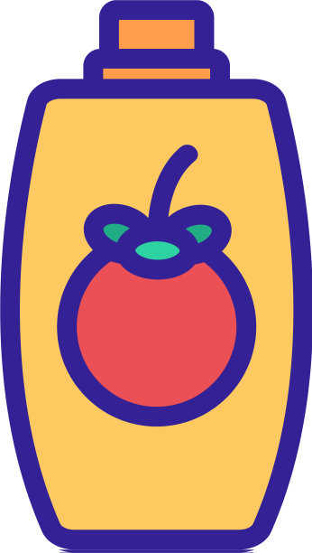 山竹香波瓶图标轮廓图片下载