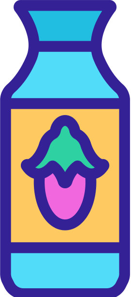 荷荷巴糖浆瓶图标轮廓图片下载