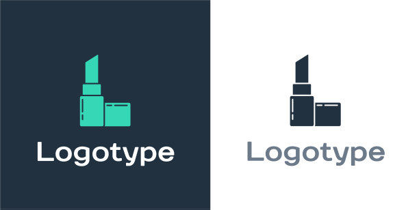 标志型口红图标孤立在白色图片下载