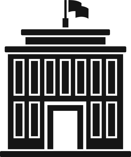 学院建筑icon简约风格图片下载