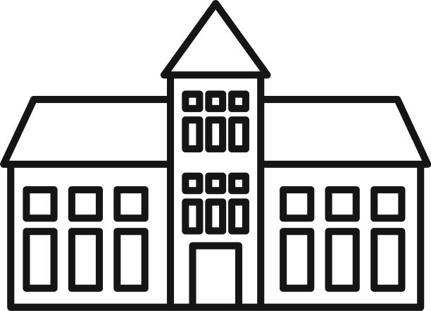 剑桥大学图标轮廓风格图片下载