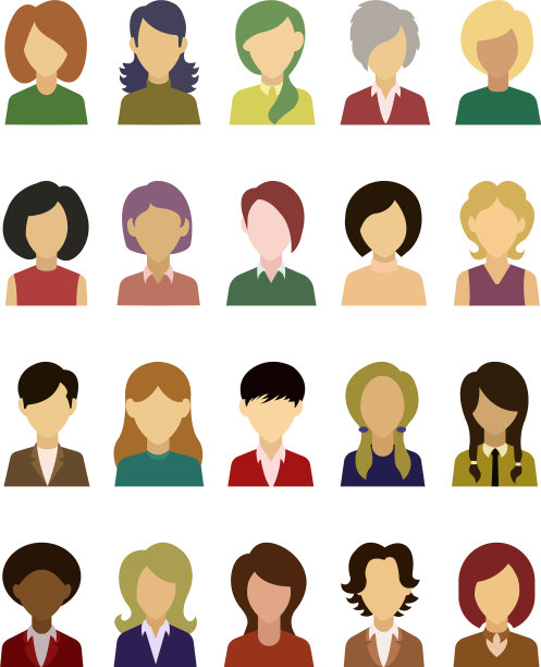 女性头像图标设置图像图片下载