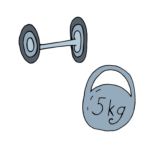 色彩孤立涂鸦元素家居健身图片下载