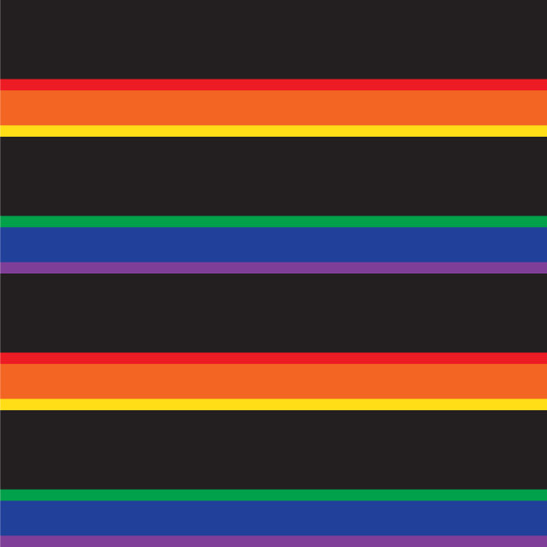 彩虹条纹无缝图案背景中图片下载