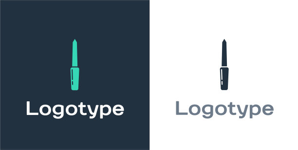 标志型指甲文件图标孤立在白色图片下载