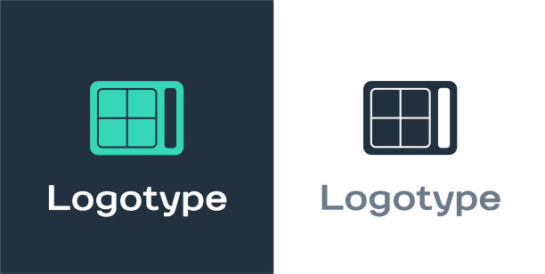 带有笔刷图标的眼影调色板图片下载