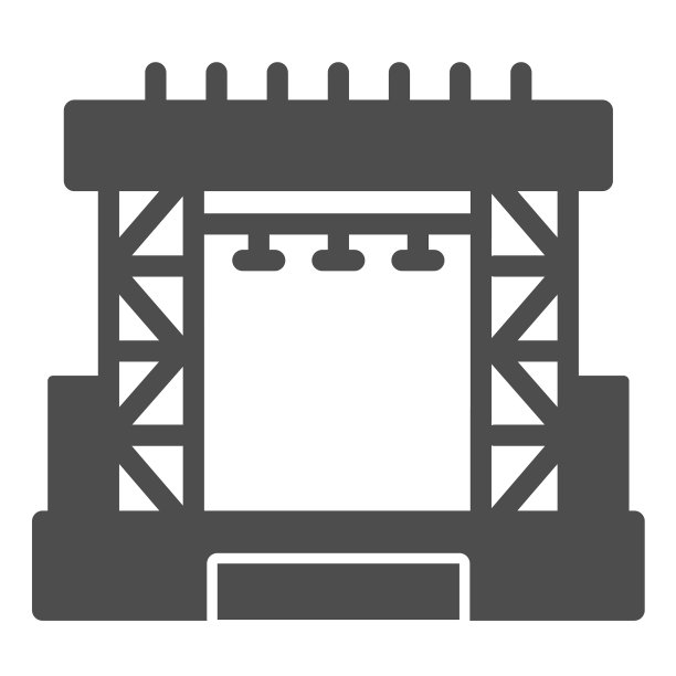 户外音乐会舞台坚实的偶像音乐节图片下载