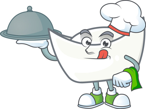 一个标志性的中国白锭作为厨师的食物图片下载