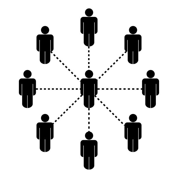 Stick figure社交网络连接图片下载