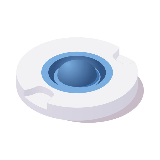 等距蓝色led插入滑行道边缘灯图片下载