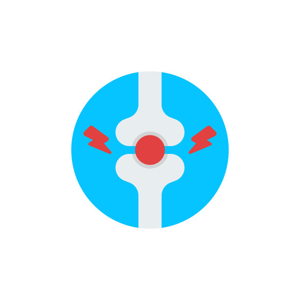 关节疼痛图标符号孤立在白色图片下载