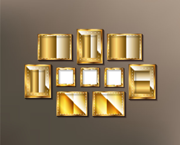 古董墙上的照片或画图片下载