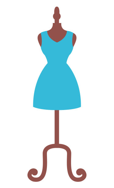 蓝色衣服上的人体模型孤立的形象图片下载