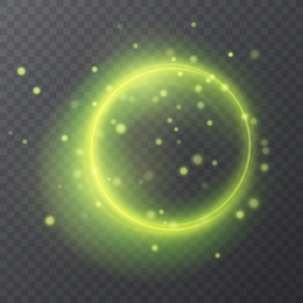 霓虹灯抽象元素与闪光图片下载