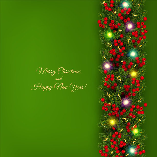 圣诞新年横幅现实圣诞树图片下载