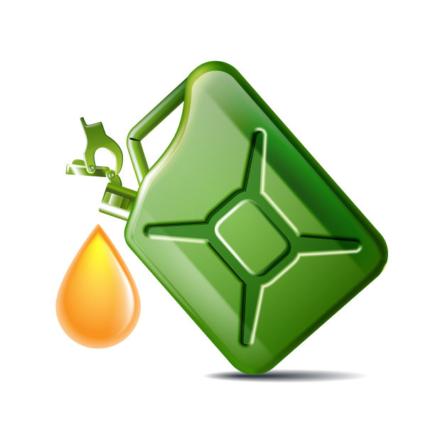 绿色筒发动机油或石油隔离图片下载