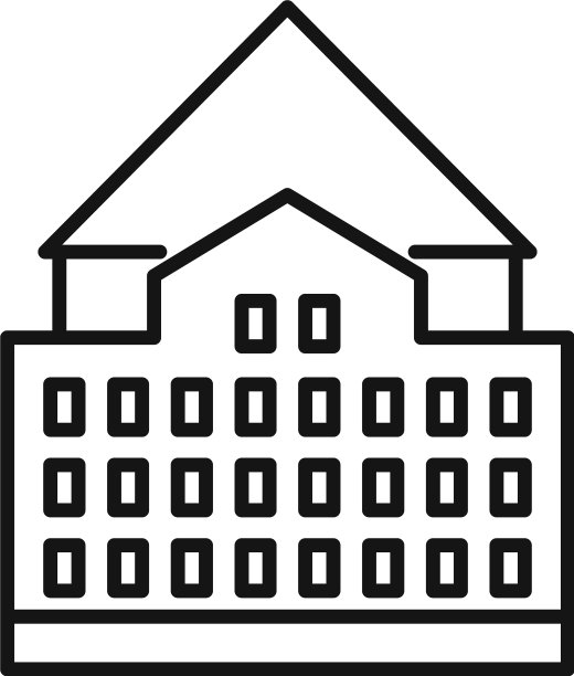 里加老城区建筑图标轮廓风格图片下载