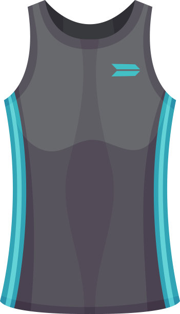 训练上衣或运动无袖衬衫作为跑道图片下载