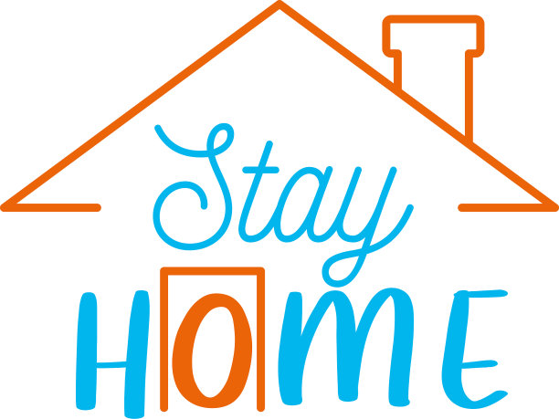 居家字体设计与房屋形状图片下载