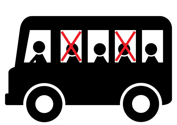 公交车安全距离eps图片下载