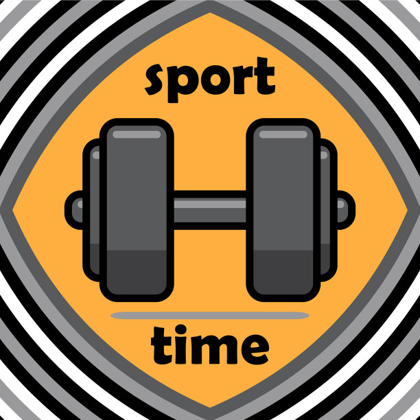 健康生活方式概念运动时间图标图片下载