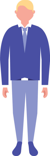 孤立的头像男人与领带设计图片下载