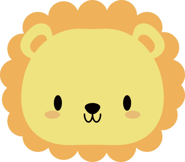 头狮子巴卡威扁平风格的图标图片下载