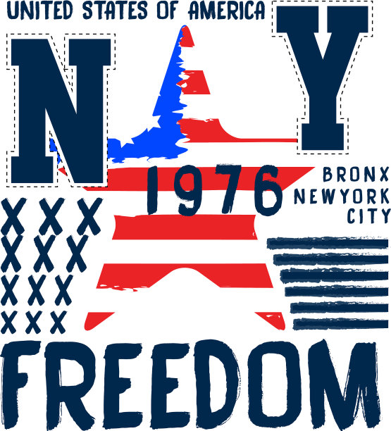 美国标志运动排版图片下载