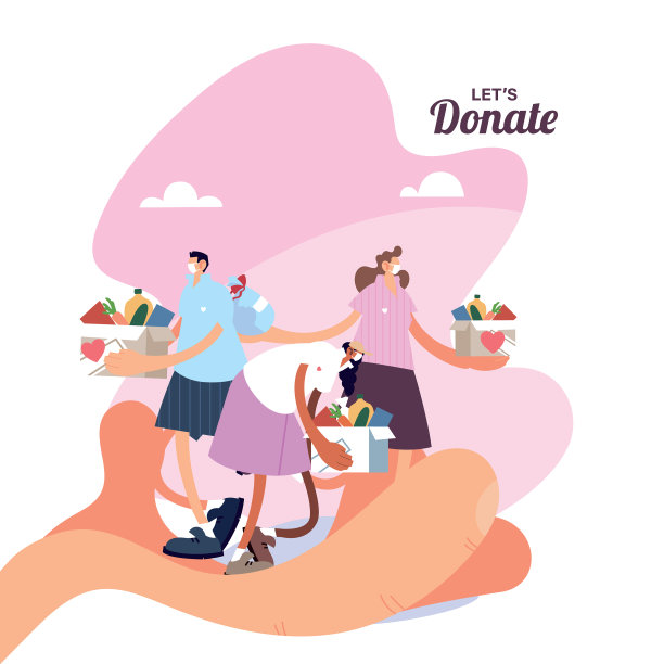 两个装着食物的快递盒图片下载