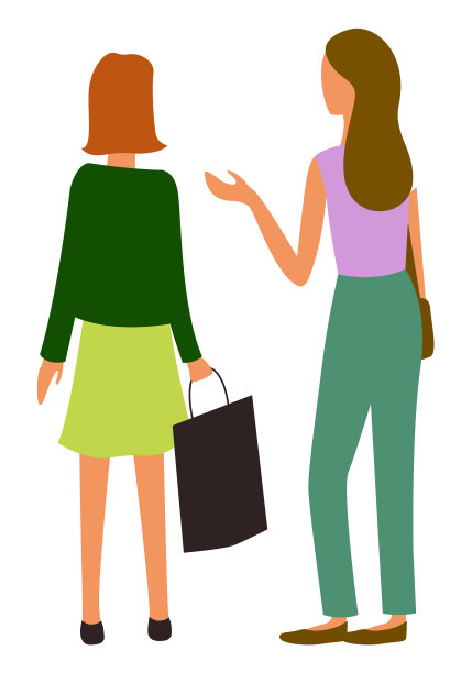 女人走在一起，背影看孤立的人图片下载