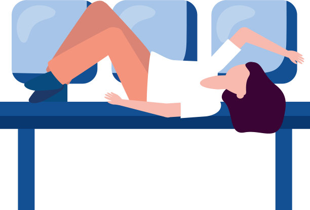 机场椅子上的女人设计图片下载