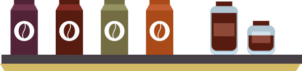 隔离咖啡袋和罐设计图片下载